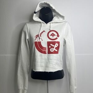 Lifted Research Group LRG Women's Small Sweatshirt Hoodie White